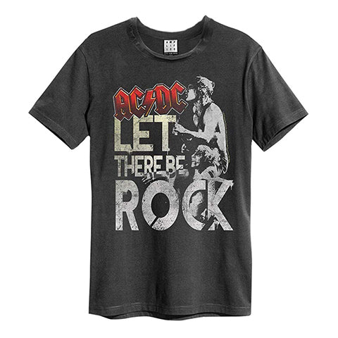 Image of AC/DC Let There Be Rock Amplified Charcoal Men’s T-shirt