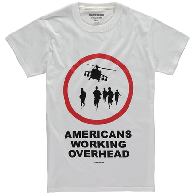 Banksy Americans Working Overhead Men's T-shirt