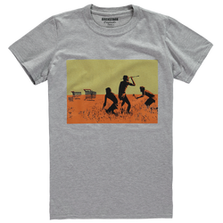 Image of Banksy Trolley Hunters Grey Men's T-shirt