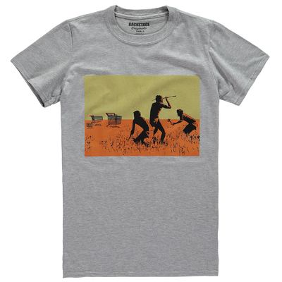 Banksy Trolley Hunters Grey Men's T-shirt
