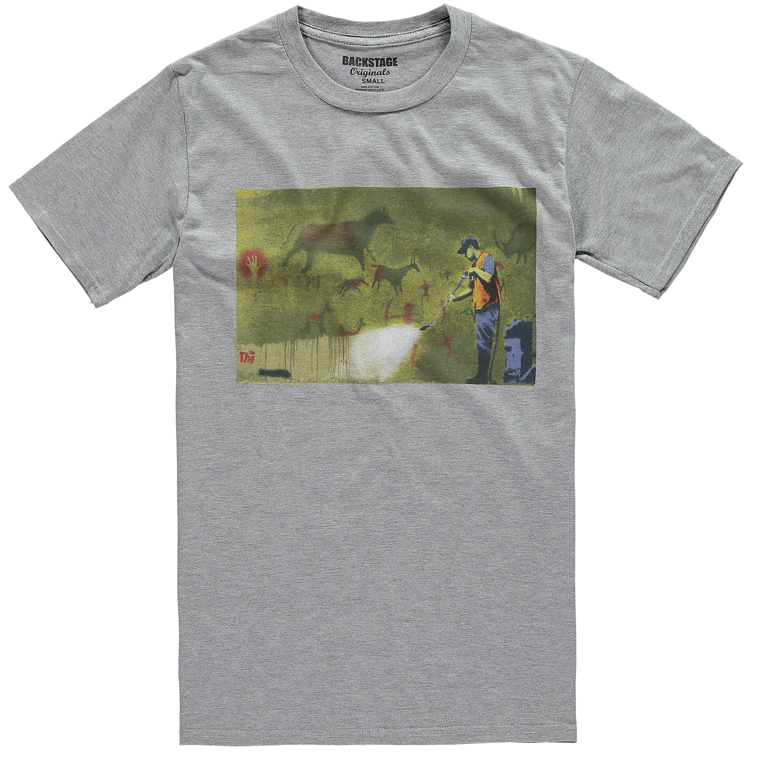 Image of Banksy Cave Painting Men's T-shirt