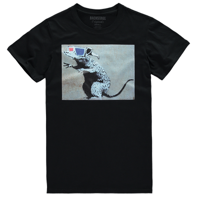 Banksy 3D Rat Blue Men's T-shirt