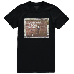Image of Banksy Last Graffiti Men's T-shirt