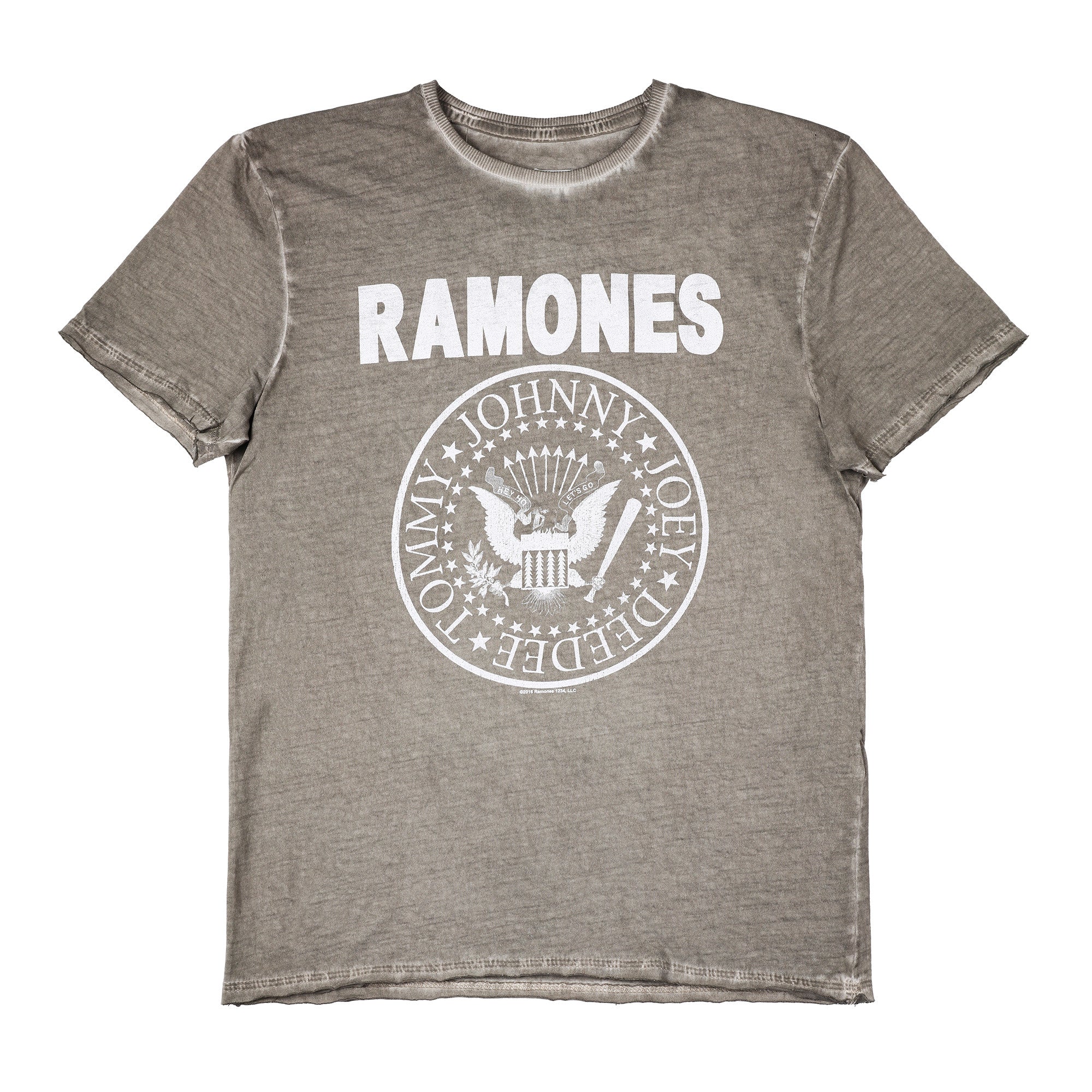 Image of Ramones Logo Amplified Men's Oil Wash T-shirt