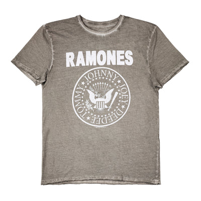 Ramones Logo Amplified Men's Oil Wash T-shirt