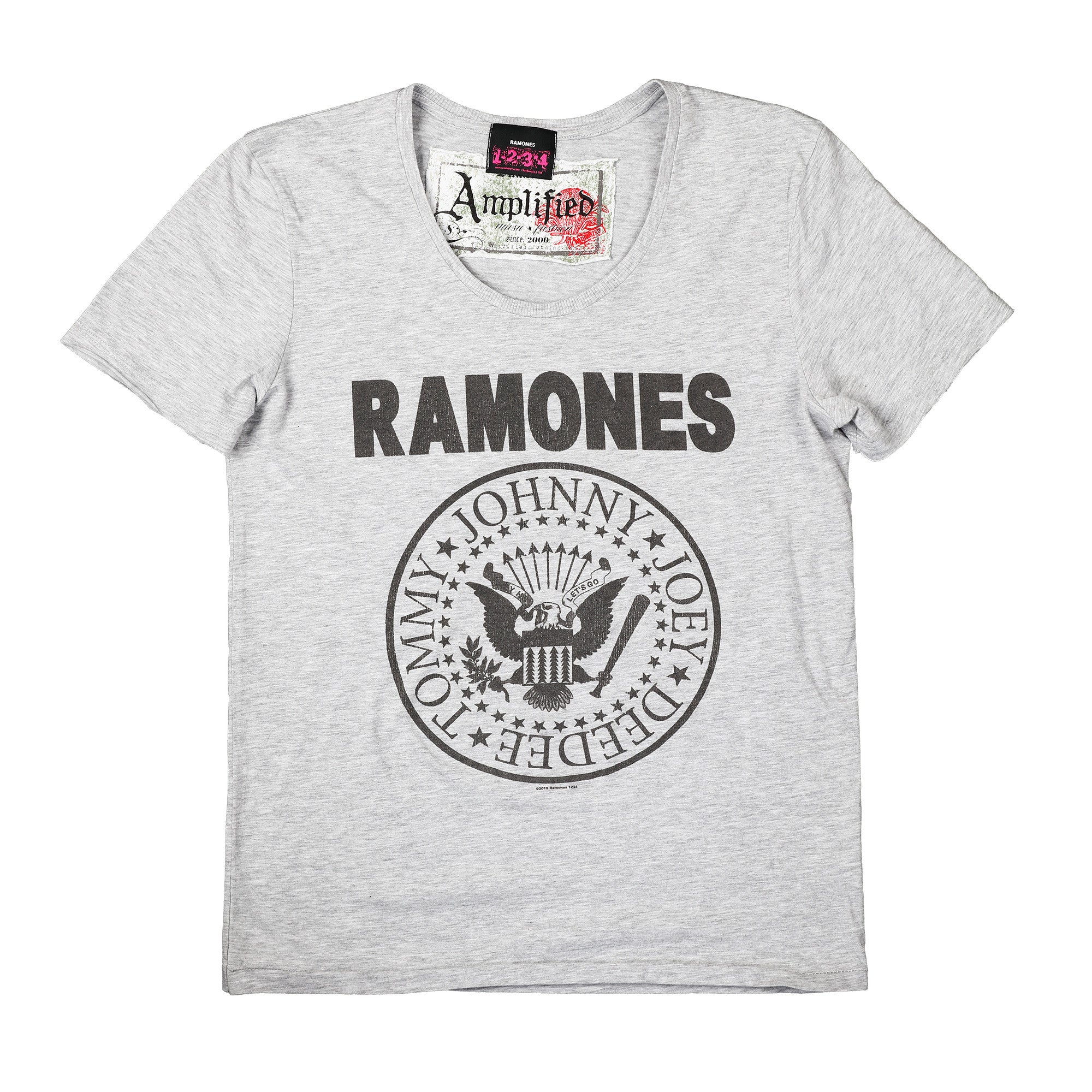 Image of Vintage Crew Ramones Logo Amplified Men's White T-shirt