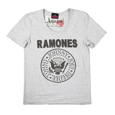 Vintage Crew Ramones Logo Amplified Men's White T-shirt