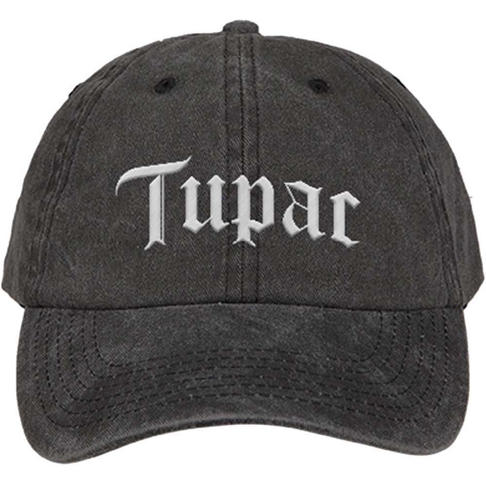 Image of Tupac Unisex Baseball Cap - Gothic Logo Rock Off