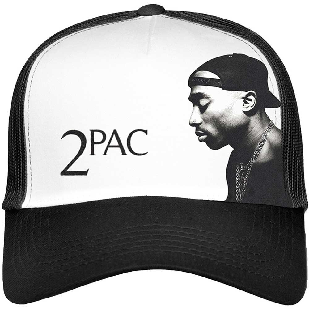 Image of Tupac Unisex Mesh Back Cap - Profile Photo Rock Off