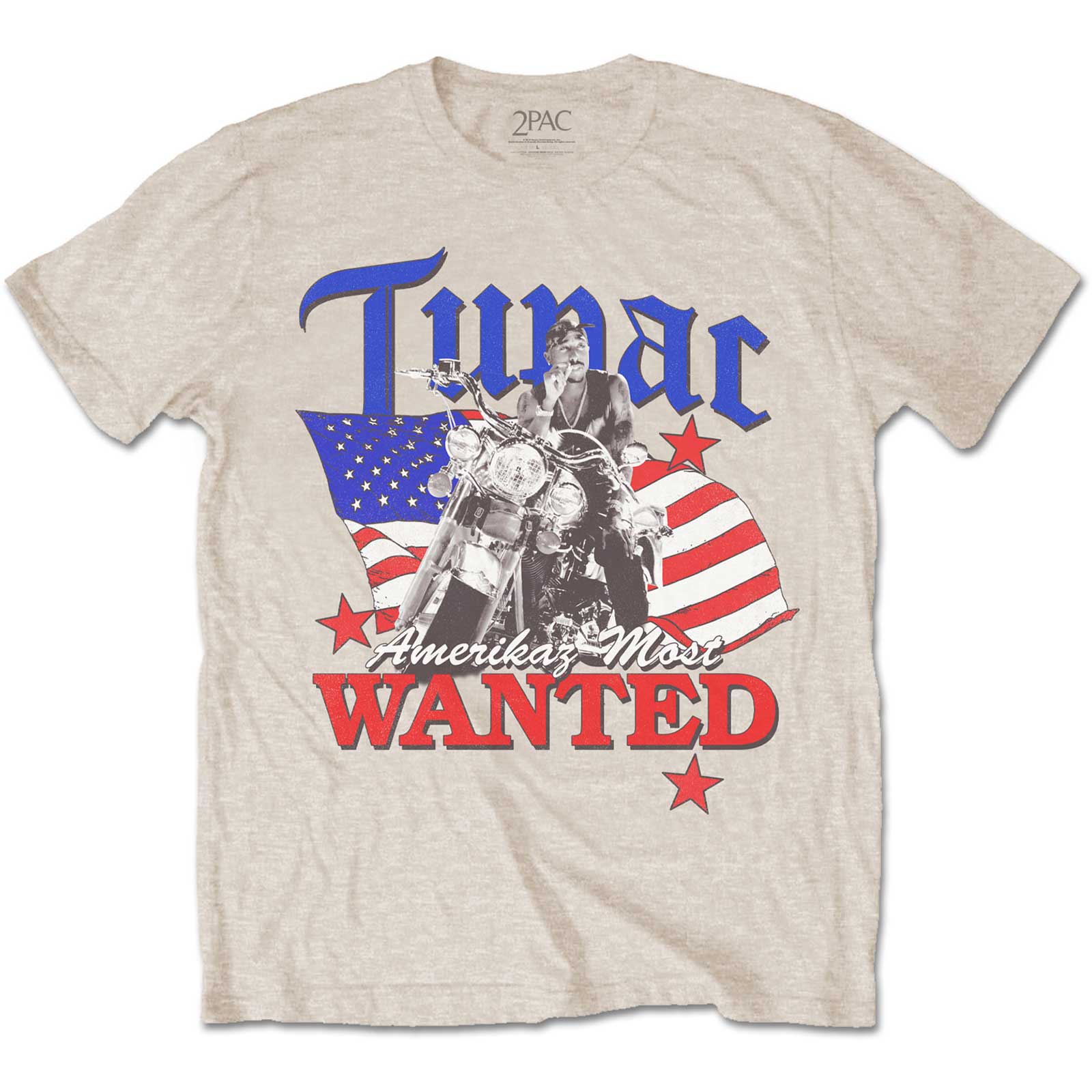 Image of Tupac Unisex T-shirt - Most Wanted Rock Off