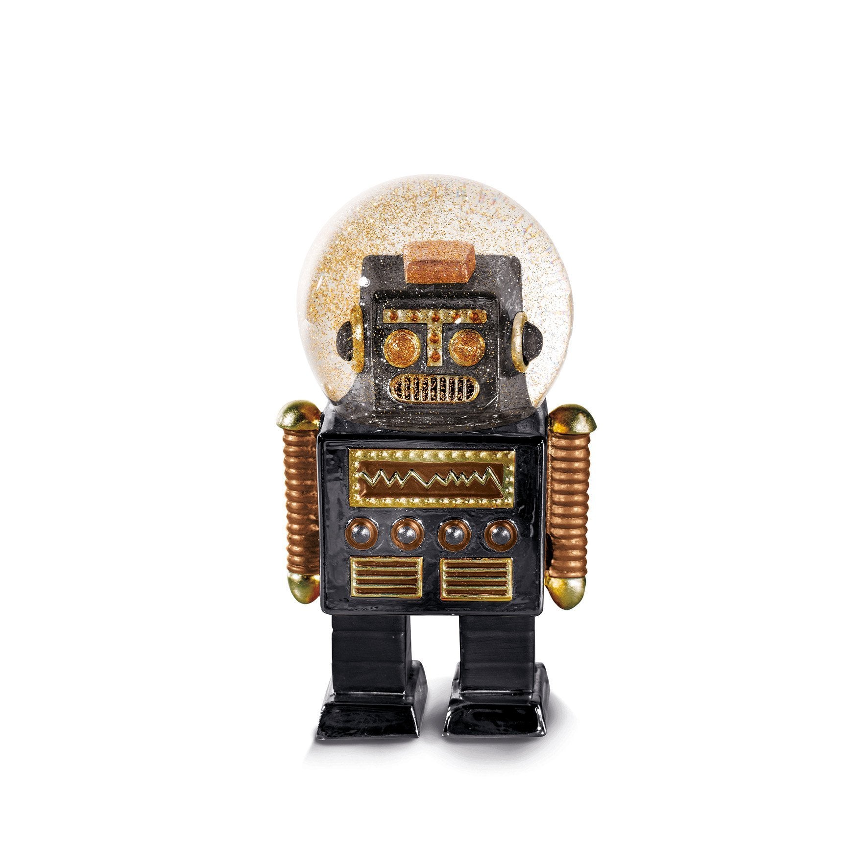 Image of Robot Snow Globe By Donkey Products Black Colour