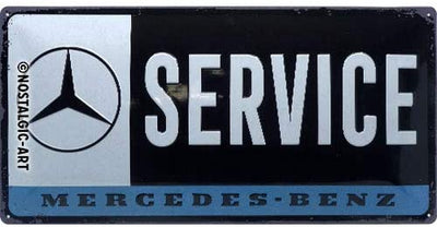 Mercedes-Benz Service Metal Sign By Nostalgic Art