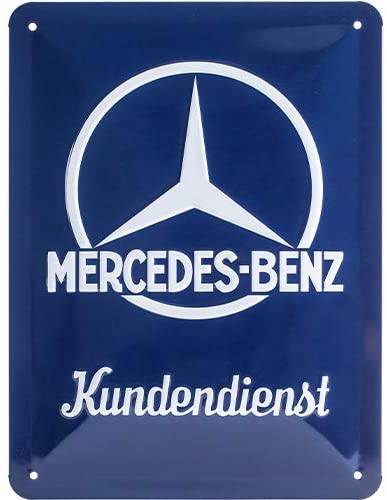 Mercedes-Benz Customer Service Metal Sign By Nostalgic Art