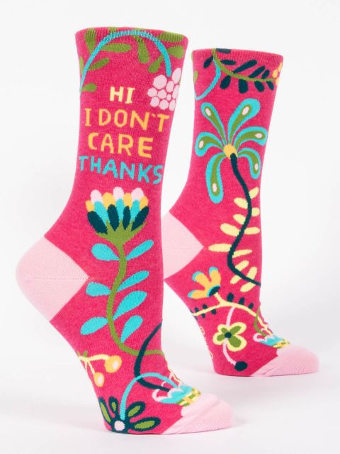 Image of Hi,I don't Care,Thanks W-Crew Socks