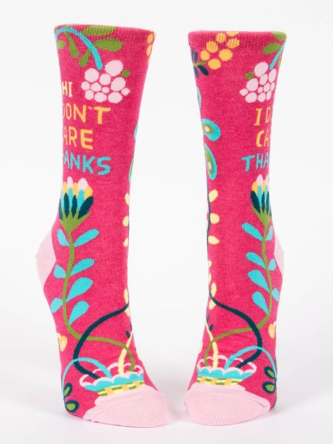 Image of Hi,I don't Care,Thanks W-Crew Socks