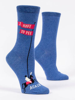 Image of I Have To Pee Again W-Crew Socks