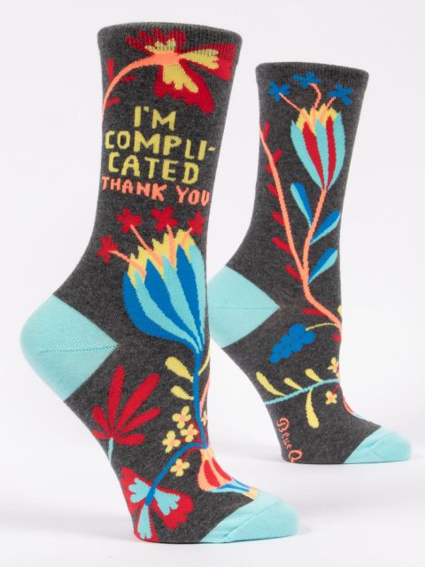 I'am Complicated. Thank You W-Crew Socks