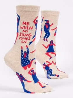 Image of Me When My Song Comes On W-Crew Socks
