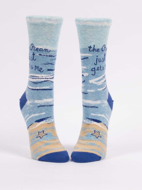 Image of The Ocean Just Gets Me. W-Crew Socks