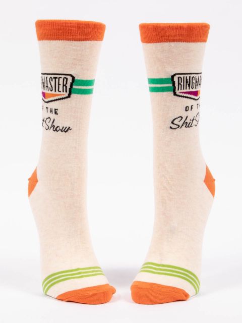 Ringmaster Of The Shit Show W-Crew Socks