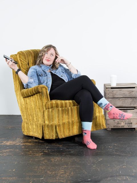 Image of I Heard You and I don't Care W-Crew Socks