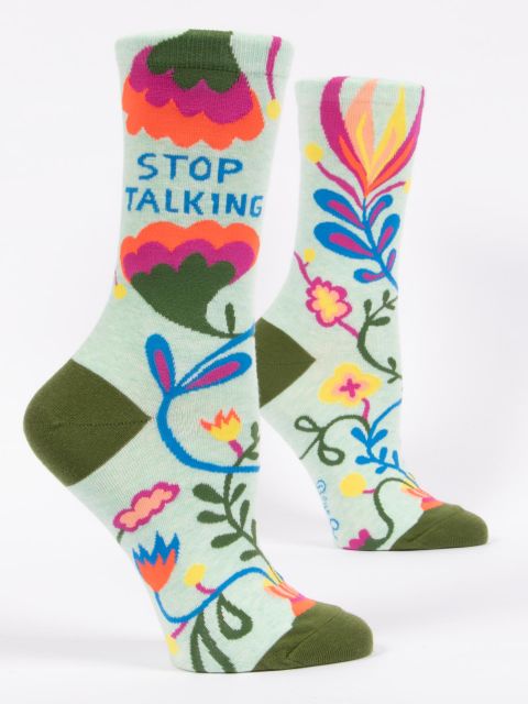 Image of Stop Talking W-Crew Socks