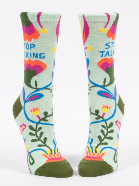 Image of Stop Talking W-Crew Socks