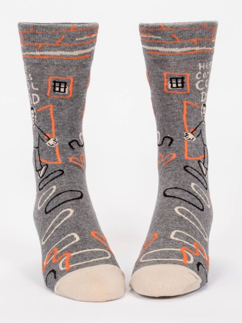 Here Comes Cool Dad Men's-Crew Socks