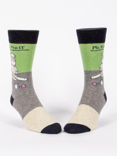 Mr.Fix It Men's-Crew Socks
