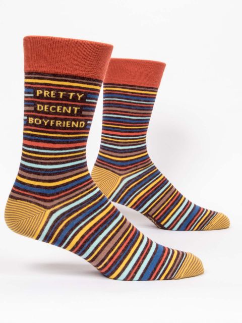 Image of Pretty Decent Boyfriend Men's-Crew Socks
