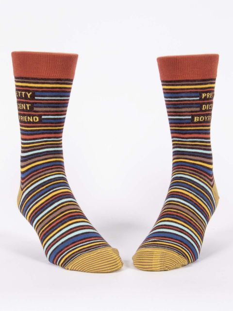 Image of Pretty Decent Boyfriend Men's-Crew Socks
