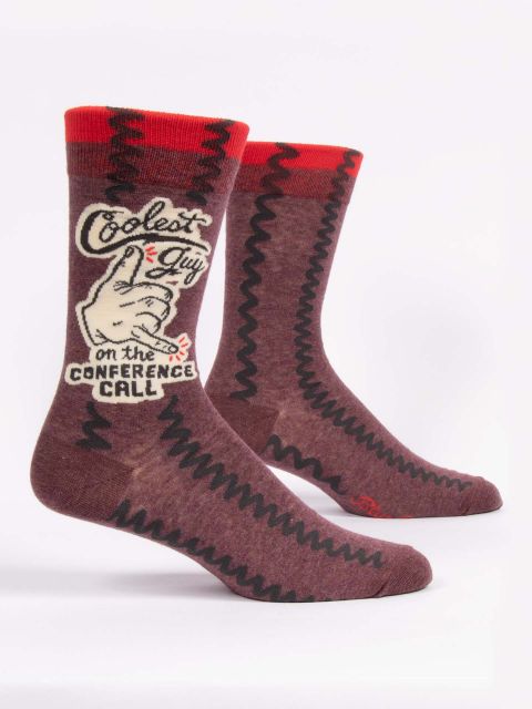 Image of Coolest Guy On The Conference Call Men's-Crew Socks