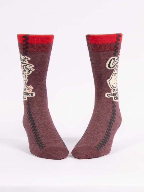 Image of Coolest Guy On The Conference Call Men's-Crew Socks
