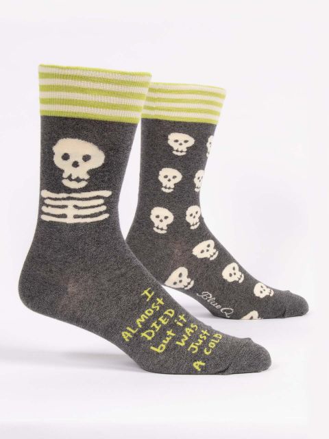 Image of I Almost Died But It Was Just A Cold Men's-Crew Socks
