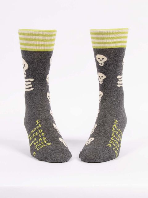 I Almost Died But It Was Just A Cold Men's-Crew Socks