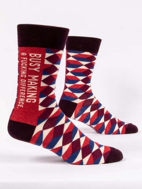 Busy Making A Fucking Diffrence Men's-Crew Socks