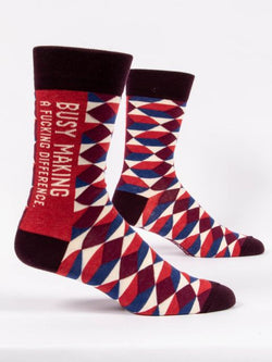 Image of Busy Making A Fucking Diffrence Men's-Crew Socks