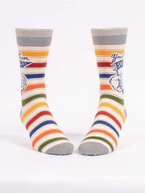 Image of Your Team Sucks Men's-Crew Socks
