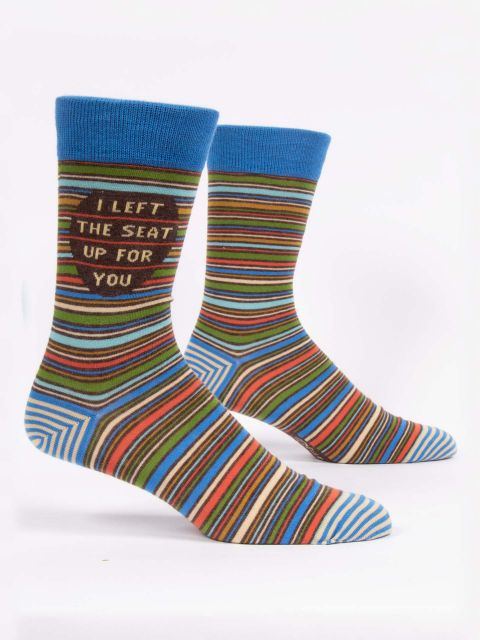 I Left The Seat Up For Your  Men's-Crew Socks