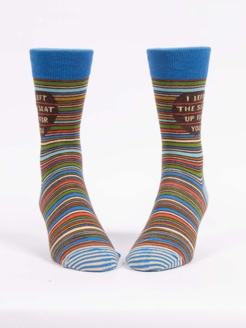 I Left The Seat Up For Your  Men's-Crew Socks