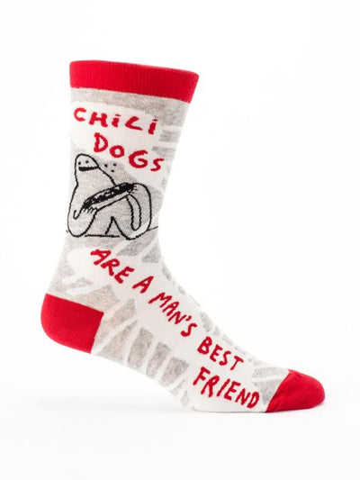 Chilidogs Are A Man's Men's-Crew Socks