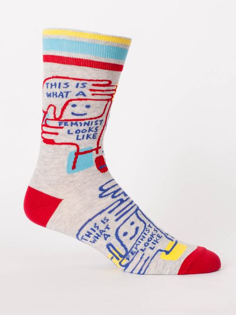 Image of This Is What A Feminist Looks Like Men's-Crew Socks