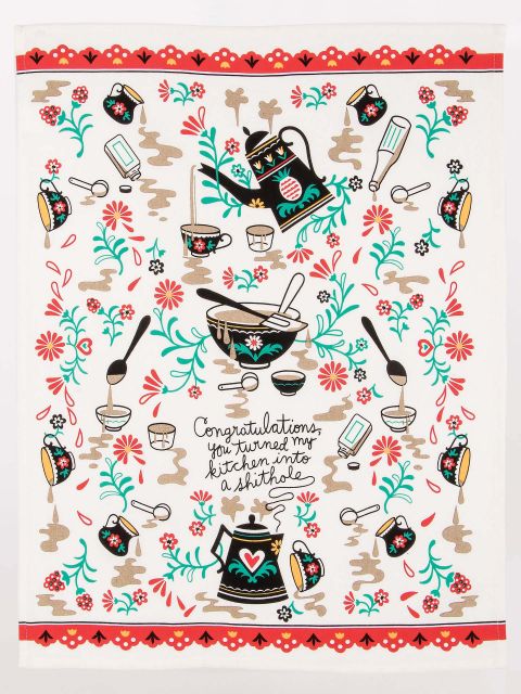 Image of Congratulations,You Turned My Kitchen Into A Shithole Dish Towel