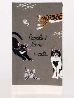 Image of People I Love: Cats Dish Towel