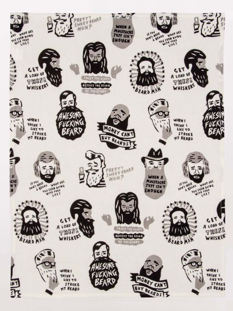 Image of Awesome Fucking Beard Dish Towel