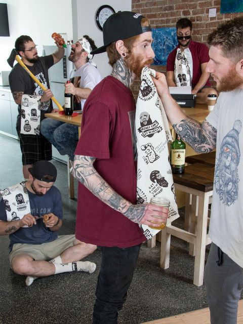 Image of Awesome Fucking Beard Dish Towel