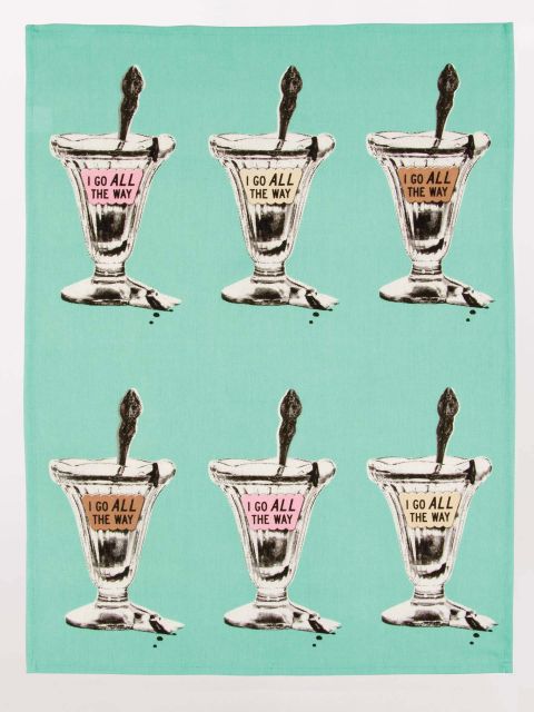 Image of I Go All The Way Dish Towel