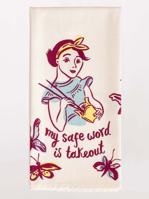 Image of My Safe Word Is Takeout Dish Towel