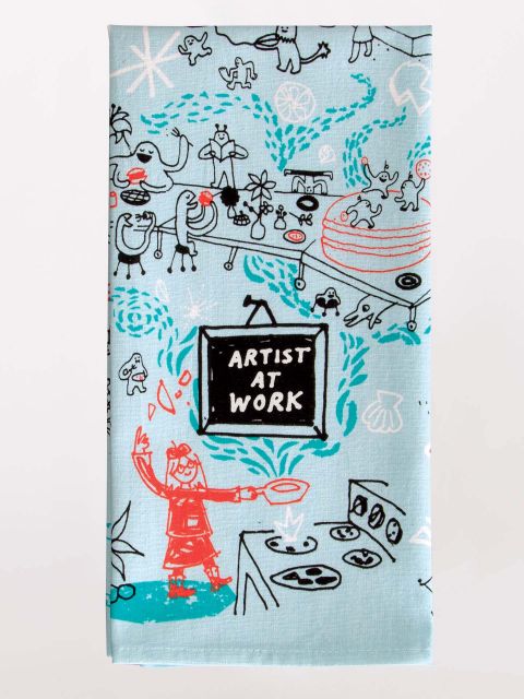 Artist At Work Dish Towel