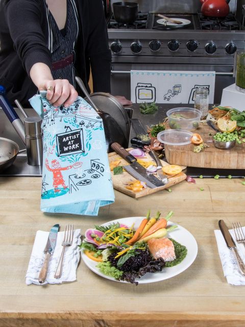 Image of Artist At Work Dish Towel